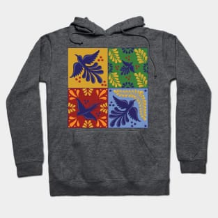 Mexican Talavera Birds Hoodie